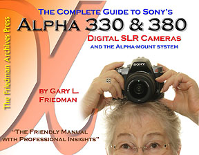 Alpha 330 and Alpha 380 DSLR Book